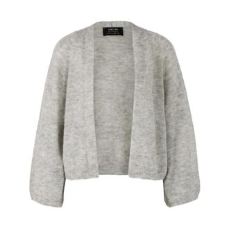 Marc Cain Gebreide Cardigan uit Duitsland - Dames - Truien - Grijs - Maat: XL Wol