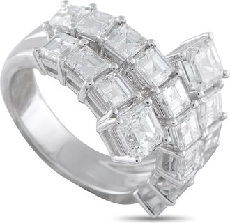 Luxury Bazaar 18K White Gold 4.88ct Diamond Ring ALR-19059-1