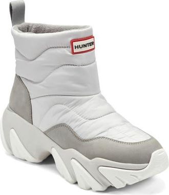 Hunter Debra Waterproof Snow Bootie in Light Gray 050 at Nordstrom, Size 10