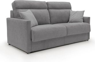 Divani.Store Divani.store - Margot Sof&aacute; Cama Convertible En Tela Suave Impermeable 196 Cm (mat. 160x197) Gris