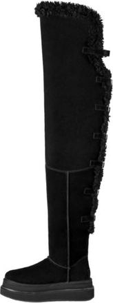 sacai x Ugg Black Over The Knee Sheepskin Boots 2025 Size 40