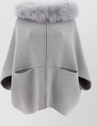 Giovi Pellicce wool and cashmere cape