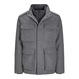 Jack & Jones Jack And Jones Heren Alex Multi Pocket Regular veldjas (Grijze Melange)