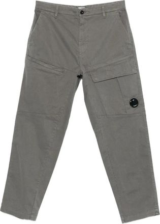 C.P. Company C.p. Company - Stretch Sateen Loose Cargo Broek - Heren - Broeken - Grijs - Maat: XS Katoen