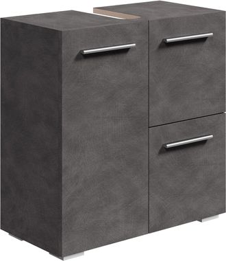 Badplaats Mueble Bajo Lavabo Mars 60 X 30 X 60 Cm - Gris Oscuro - Mueble D