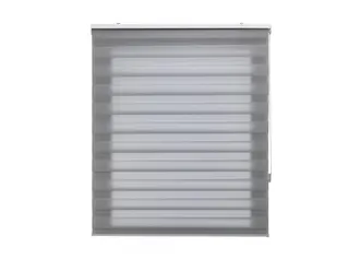 Purline Purline - Tenda A Rullo Bicolore Notte E Giorno Velira120x180gris - 8x8x129 Cm