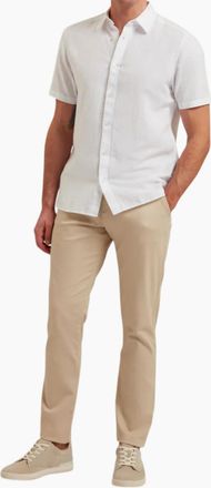 Ted Baker Mens Ted Baker Mens Chino RYCE Slim Fit Textured Chino - Cream - Size: 34