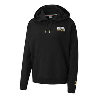 Puma (WMNS) PUMA Tailored For Sport Hoodie Black White 599056-51