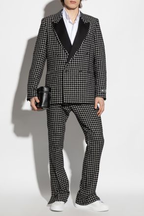 Amiri Blazer With Check Pattern, Mens, Black