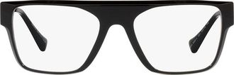 Versace Rectangle Full Rim Eyeglasses - Black