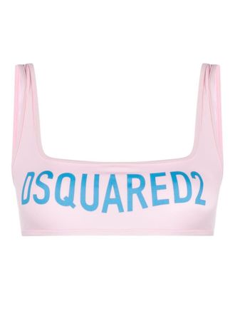 Dsquared2 Bandeau bikinitop - Roze