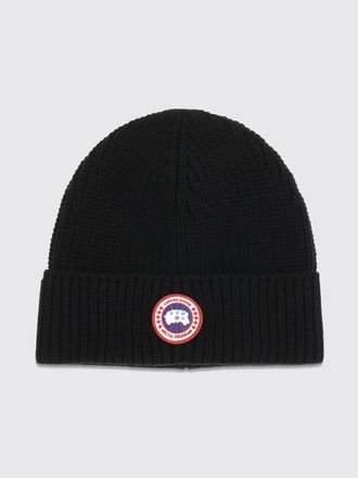 Canada Goose Beanie in lana merino con risvolto e patch logo