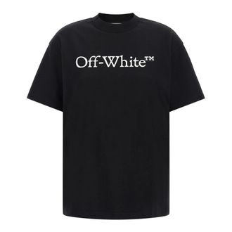 Off-white Big Logo Bookish T-Shirt - female - Off White - T-Shirts - Black - XS - Tops