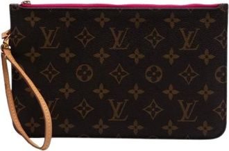 Louis Vuitton Pre-owned Clutches, female, Brown, Size: ONE SIZE Pre-owned Monogram Canvas Pouch