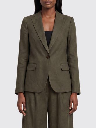 Uma Wang Blazer corto monopetto in viscosa con rever a lancia