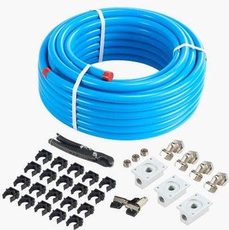 OEM Kit De L&iacute;nea De Compresor De Aire, Sistema De Tuber&iacute;as De Aire Comprimido Aluminio Hdpe, A Prueba Fugas, Resistente A La Presi&oacute;n Y F&aacute;cil Instalar, Par