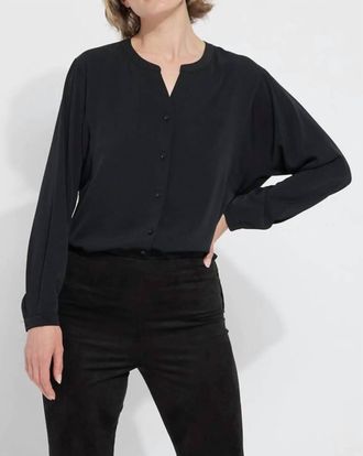 Lyss&eacute; Mia Woven Top In Black