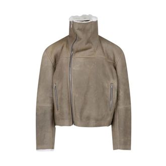 Rick Owens Cropped Flight - Dames - Jassen - Grijs - ONE Size - Wol - Jassen