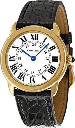 Cartier Pre-owned Cartier Ronde Solo De Cartier Silvered opalined Dial Ladies Watch W6700355