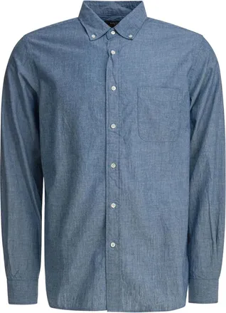 Beams Plus Camicia con taschino - Blu