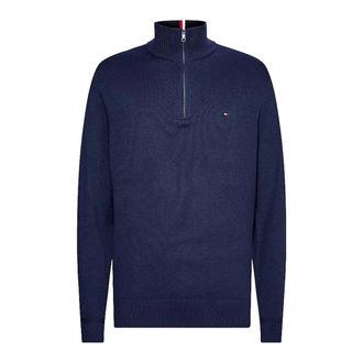 Tommy Hilfiger Turtlenecks, male, Blue, Size: 3XL Turtlenecks