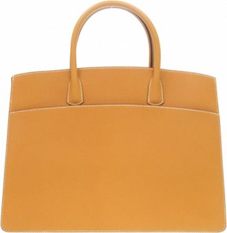 Herm&egrave;s Natural Sable Fjord Leather Tote Bag (Pre-Owned)