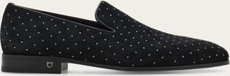Ferragamo Men Micro-stud loafer Black Size 10.5