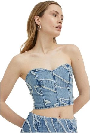 Gestuz Mouwloze Top - Dames - Tops zonder mouwen - Blauw - M - Denim - Tops