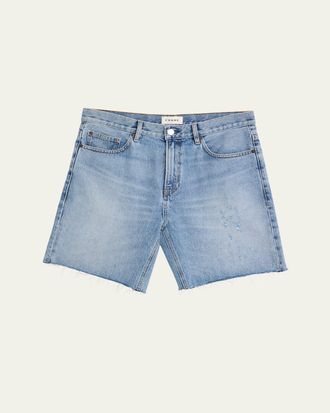 Frame Denim Mens Baggy Jean Cutoff Shorts