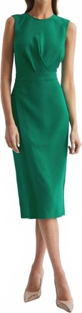 Reiss Layla Sleeveless Bodycon Dress In Green
