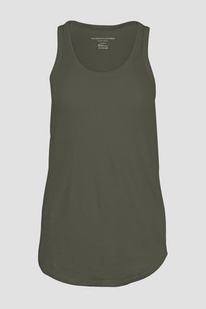 Majestic Filatures Linen Stretch HD Scoopneck Tank in Militaire at Nordstrom, Size 2