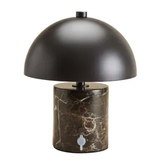 Sklum Lampada Da Tavolo Led Wireless In Ferro E Pietra Naturale Nicolas Sklum