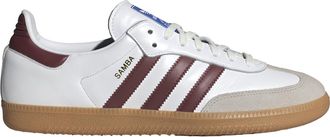 adidas Originals adidas Samba Mens Sneaker, Cloud White/Burgundy/Gum, 10.5