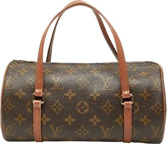 Louis Vuitton Brown Coated/Waterproof Canvas Papillon 26 (Authentic Pre-Loved)