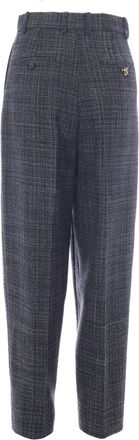 Fabiana Filippi Womens Trousers Carrot-Fit Moulin&eacute; Midnight Blue Virgin Wool