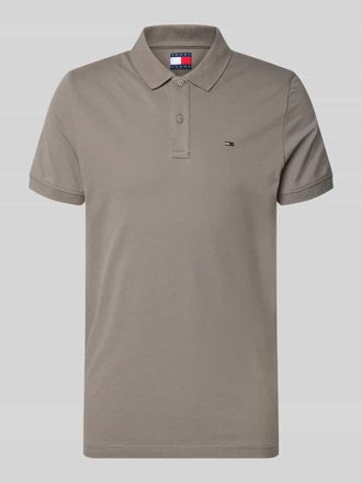 Tommy Jeans Regular Fit Poloshirt Modell TJM SLIM PLACKET POLO EXT in Hellgrau, Gr&ouml;&szlig;e XXL