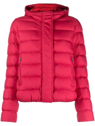 Colmar logo-patch lightweight padded jacket - women - Polyester/Polyester/Down/Feather - 42 - Red