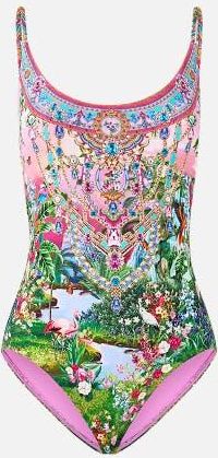 Camilla Scoop Neck One Piece With Scoop Back in Turkish Delight at Nordstrom, Size X-Large Au
