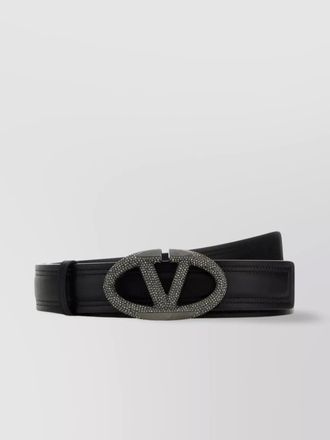 Valentino Garavani leather vlogo the bold edition belt