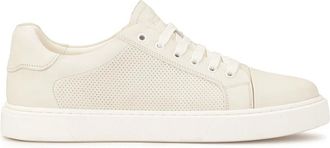 Kazar Schoenen, Heren, Wit, 44 EU, Leer, Comfortabele herensneakers met geperforeerd bovendeel