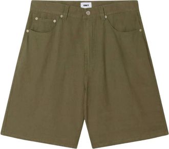 Obey Hombre, Pantalones cortos, Verde, Talla: W29