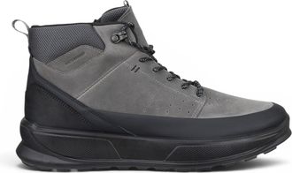 Ecco Ecco Mens Waterproof Black Grey Leather Outdoor Walking Boots - Byway 2.0 - Size EU 47