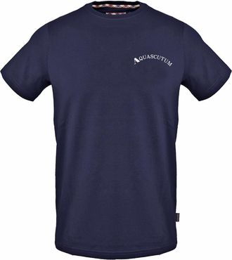 Aquascutum Heren Londen 1851 Regular T-Shirt (Marine)