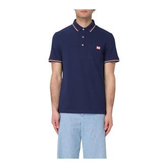 Valentino Polo Shirts, male, Blue, S, Short Sleeve Polo Shirt
