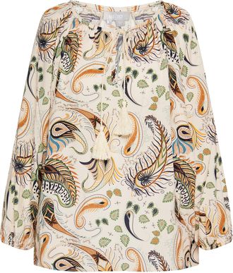 Usha Blouse shirt Dames Cr&egrave;me veelkleurig