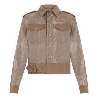 Our Legacy Denim Jackets, male, Green, Size: L Battle Jacket