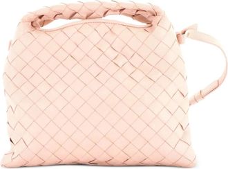 Bottega Veneta Hop Top Handle Bag Intrecciato Nappa Mini satchel - women - Calf Leather - One Size - Pink