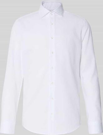 Seidensticker Slim Fit Business-Hemd mit Kentkragen in Weiss, Größe 39