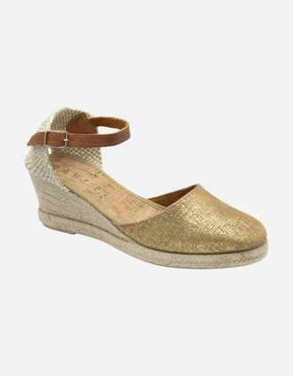 Ravel Womens Vista Womens Espadrille Wedges - Gold - Size: 5