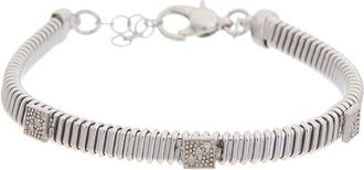 Meshmerise 18K Over Silver 0.06 Ct. Tw. Diamond Bracelet